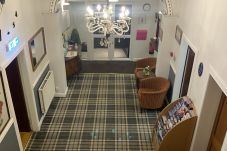 Welcoming reception area at Park View House Hotel near Edinburgh.