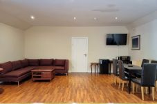 View of the family studio room showing all four beds.